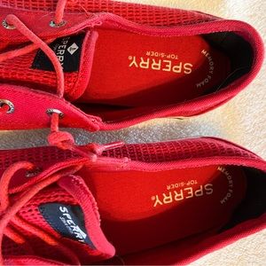 Womens Sperry red tennis shoes size 9.5